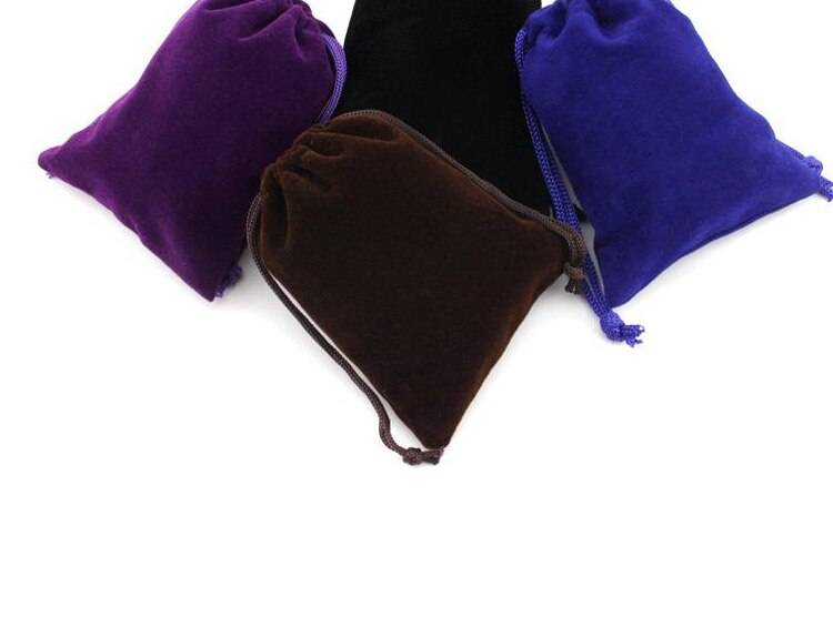 10Pcs/lot Colofull Velvet Bag 8x10cm Jewelry Bags Packaging Velvet Pouch