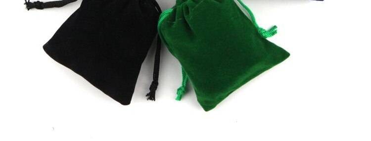 20 Pcs/lot 7x9cm Coloful Velvet Bag Pouch for Jewelry Packaging