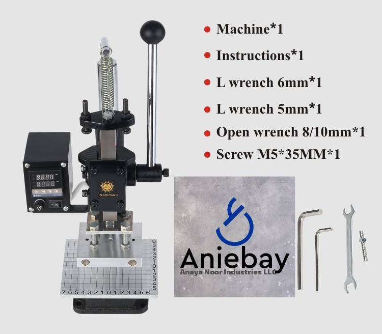 Hot Foil Stamping Machine Leather Bronzing Creasing Leather Embossing Hot Press Internal Position