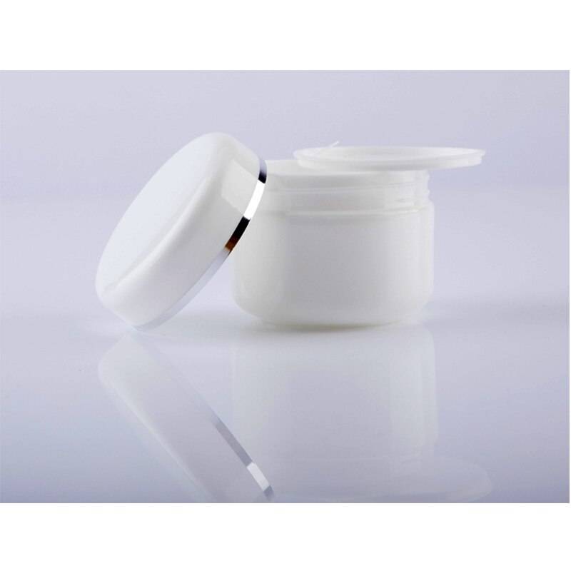 20/30/50/100/150/250g Refillable Bottles Travel Face Cream Lotion Cosmetic Container White Plastic Empty Makeup Jar Pot
