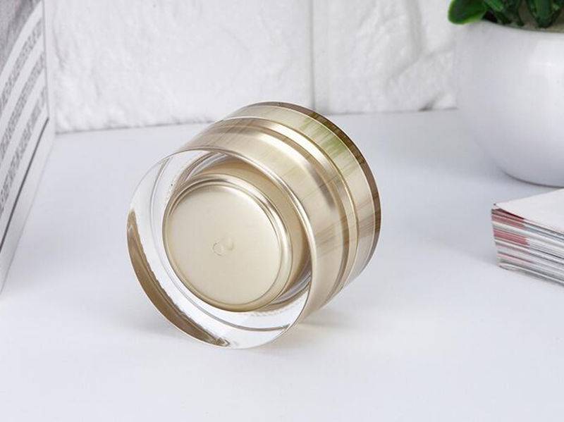 5g 10g 15g 20g 30g 50g Round Acrylic Jar White Gold Jar Container Empty Cream Jar Plastic Cosmetic Packaging Bottle Packaging Packaging Accessories Perfume Packaging 