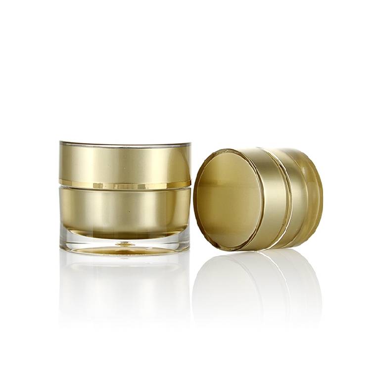 5g 10g 15g 20g 30g 50g Round Acrylic Jar White Gold Jar Container Empty Cream Jar Plastic Cosmetic Packaging Bottle Packaging Packaging Accessories Perfume Packaging 
