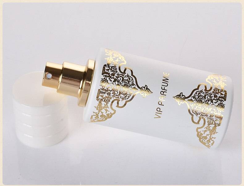 2pcs 50ml black white Travel Refillable Atomizer Spray Perfume Glass Empty Bottle Portable Transparent Compact Size Refillable