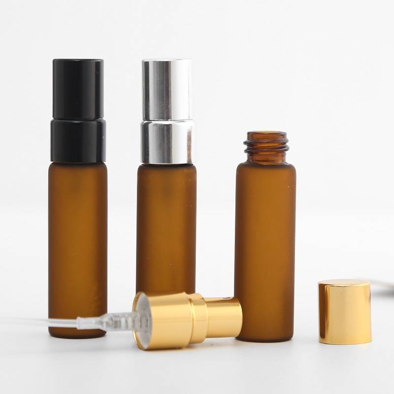 50pcs/lot 5ml Refillable Mini Perfume Spray Bottle Aluminum Spray Atomizer Portable Travel Cosmetic Container Perfume Bottle