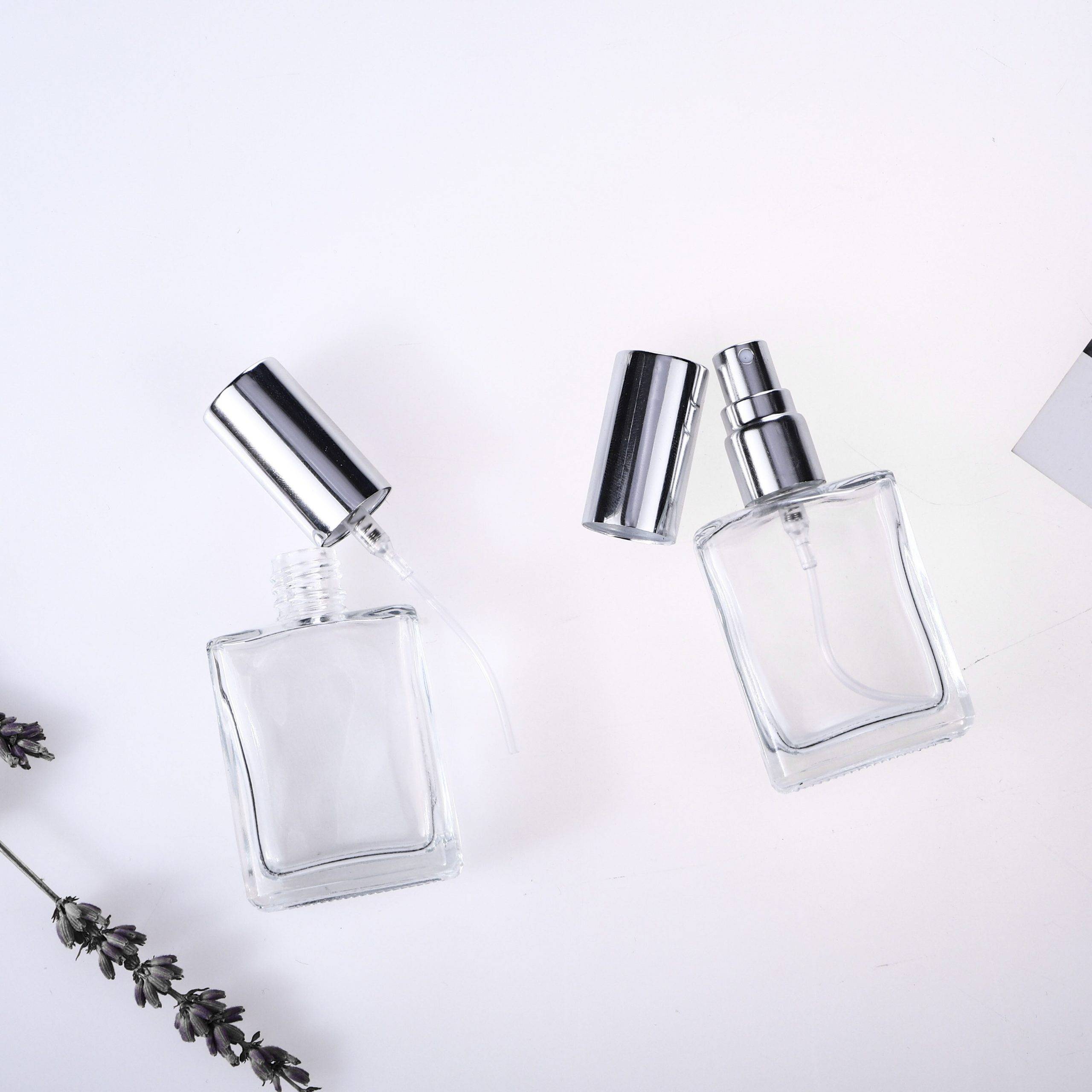 5pcs/lot 15ml transparent empty glass perfume bottle atomizer evaporator can be filled with spray perfume travel portable