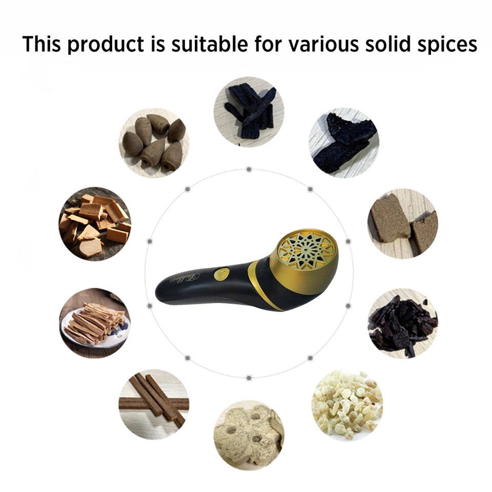 Portable Usb Incense Burner Arabic Electronic Rechargeable Muslim Ramadan Dukhoon Aromatherapy Machine Bakhoor Burner Electric