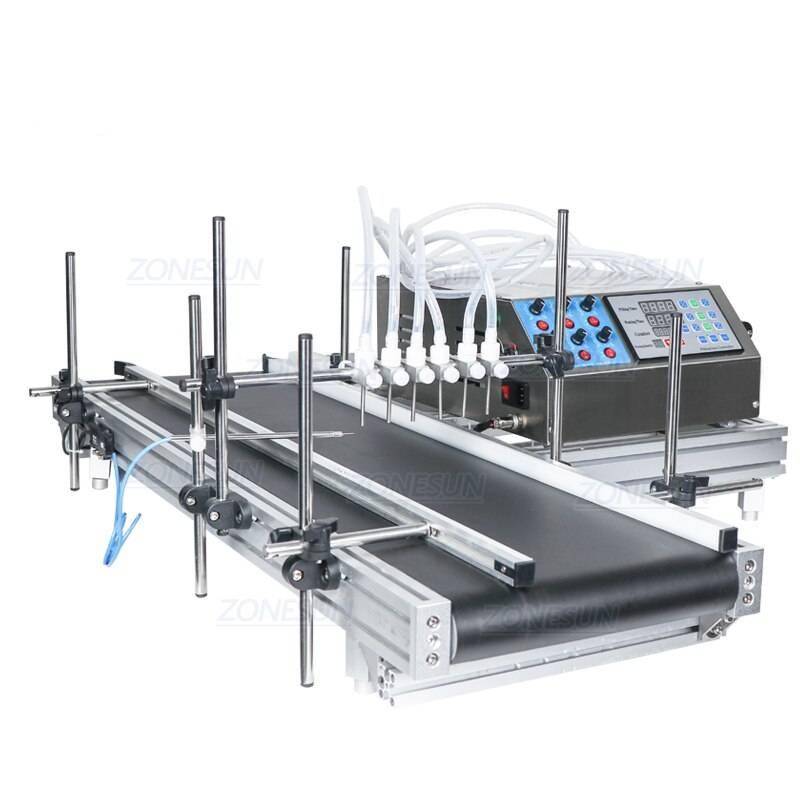 ZONESUN Desktop Automatic Small Essential Oil Reagent Vaccine Vial Bottle 6 Heads Dosing Filling Machine With Conveyor Packaging Packaging Accessories Perfume Packaging ZONESUN Desktop Automatic Small Essential Oil Reagent Vaccine Vial Bottle 6 Heads Dosing Filling Machine With Conveyor Packaging Packaging Accessories Perfume Packaging