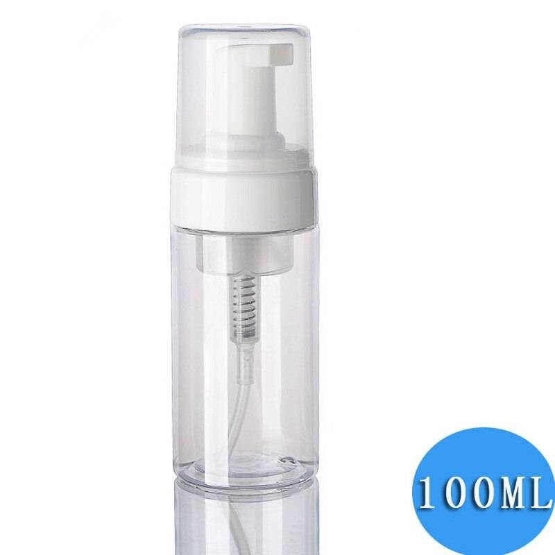 100ml Foaming Pump Bottle Travel Plastic Empty Facial Cleanser Shampoo Soap Lotion Dispenser Refillable Containers 10pcs/lot