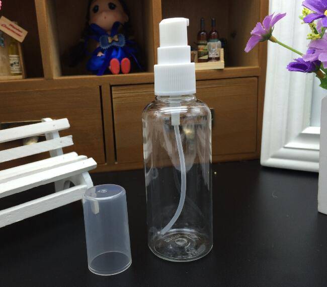 50pcs High-grade 100ml Plastic Lotion Bottle Transparent PET Soap Dispenser Cream Bottle with Spray Pump Packaging Packaging Accessories Perfume Packaging 