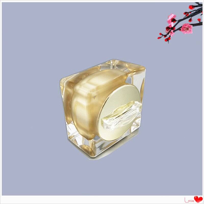 6pcs 10g 15g 30g 50g Gold Acrylic Cream Jar Empty Cosmetic Bottle Container Jar Square Lotion Pump Bottle 30ml 50ml 100ml