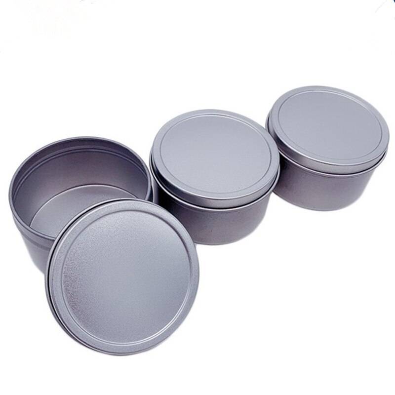 100pcs a lot Round candle tin box  small candy tea container