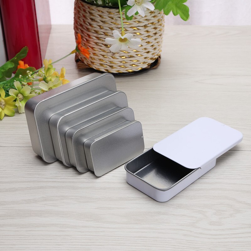 Size: 90x60x20mm big sliding tin box  mint tin metal case food candy box  storage packing container