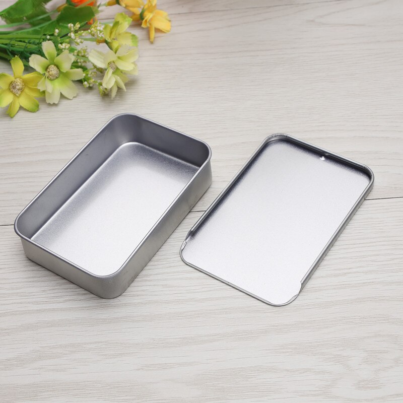 Size: 90x60x20mm big sliding tin box  mint tin metal case food candy box  storage packing container