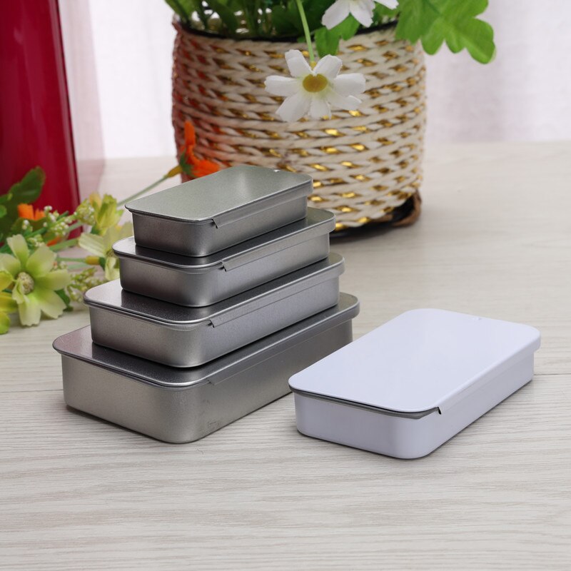 Size: 90x60x20mm big sliding tin box  mint tin metal case food candy box  storage packing container
