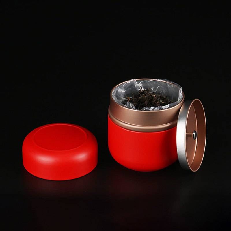 Round Metal Storage Boxes Portable Sealed Mini Tea Cans Coffee Food Container Small Tin Jars Boxes Wedding Metal Candy Gift Box