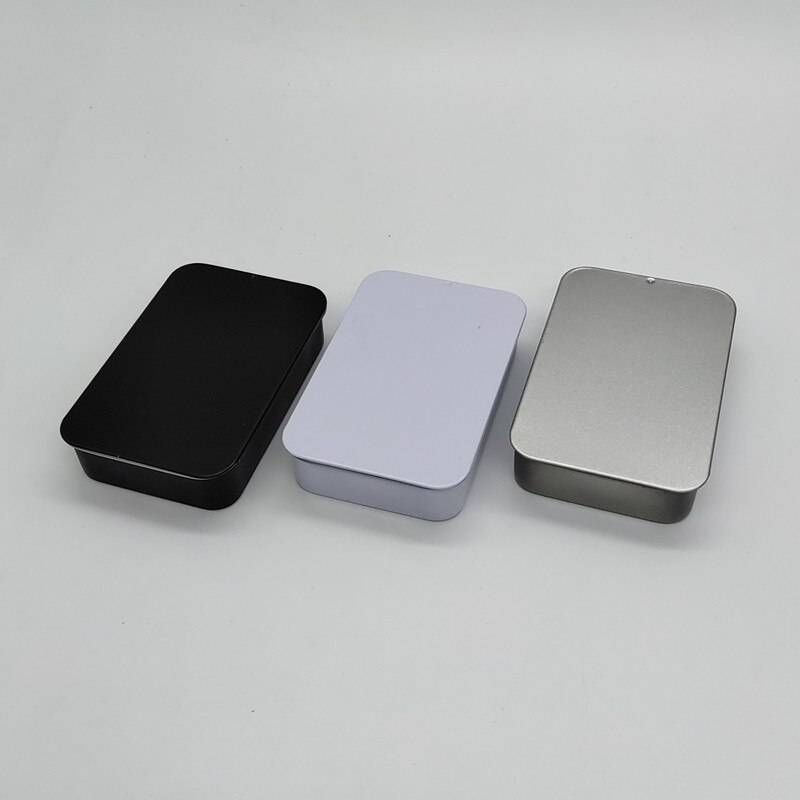 Size: 90x60x20mm big sliding tin box  mint tin metal case food candy box  storage packing container