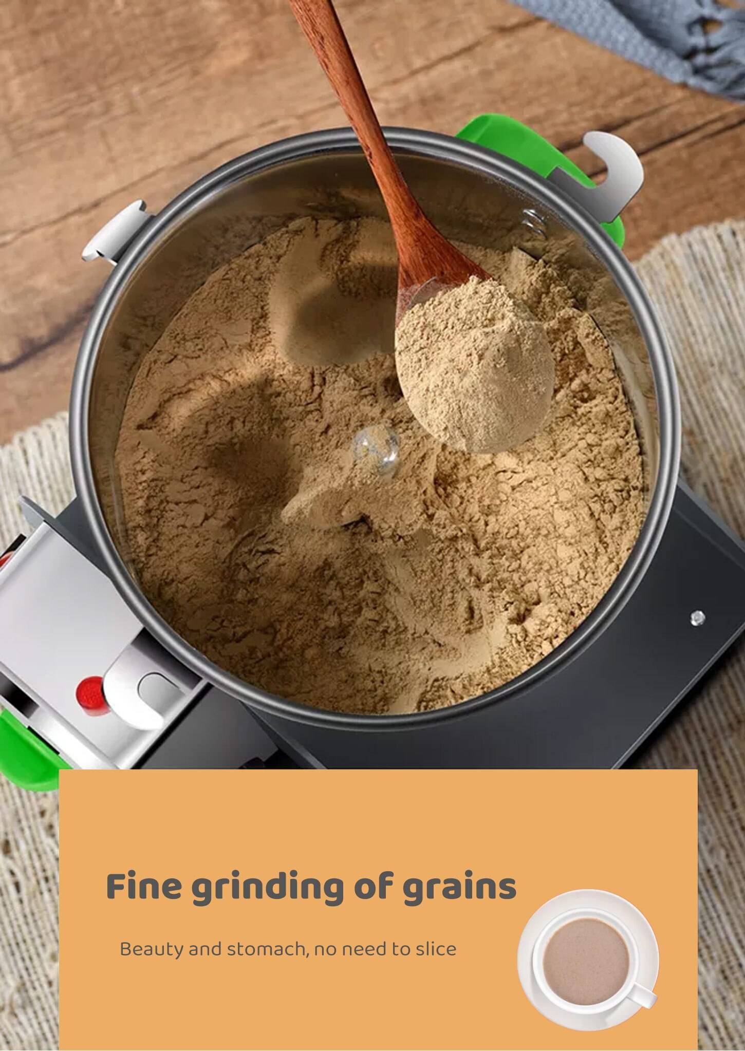 2500G 4100W Grains Spices Hebals Cereals Coffee Dry Food Grinder Mill Grinding Machine Gristmill Home Medicine Flour Crusher 2500G 4100W Grains Spices Hebals Cereals Coffee Dry Food Grinder Mill Grinding Machine Gristmill Home Medicine Flour Crusher