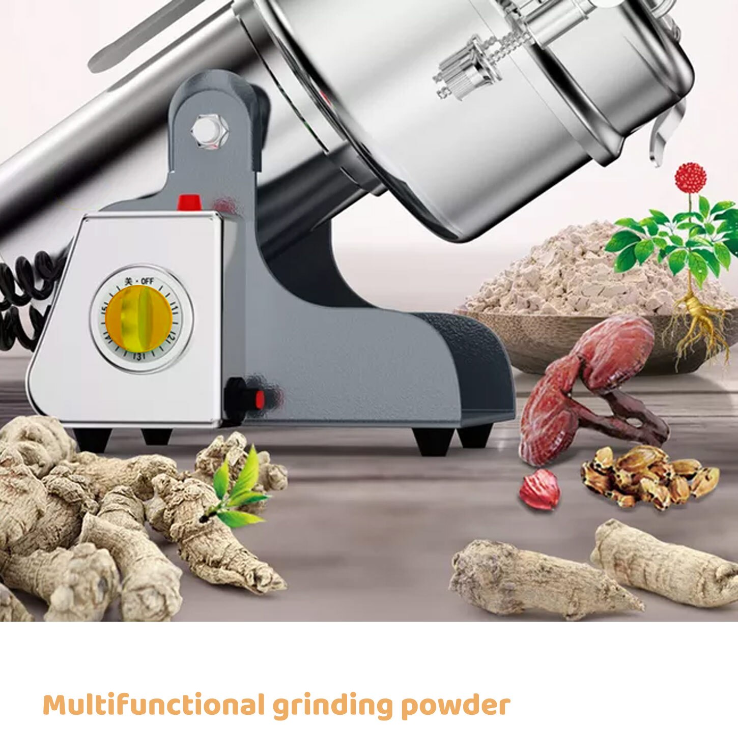 2500G 4100W Grains Spices Hebals Cereals Coffee Dry Food Grinder Mill Grinding Machine Gristmill Home Medicine Flour Crusher 2500G 4100W Grains Spices Hebals Cereals Coffee Dry Food Grinder Mill Grinding Machine Gristmill Home Medicine Flour Crusher