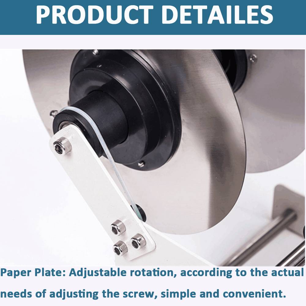 MT-30 Label Sticking Machine for Round Bottle Manual Labeling Machine Wine Bottle Sticker Label Small Packing Machine Packaging Packaging Accessories Perfume Packaging 