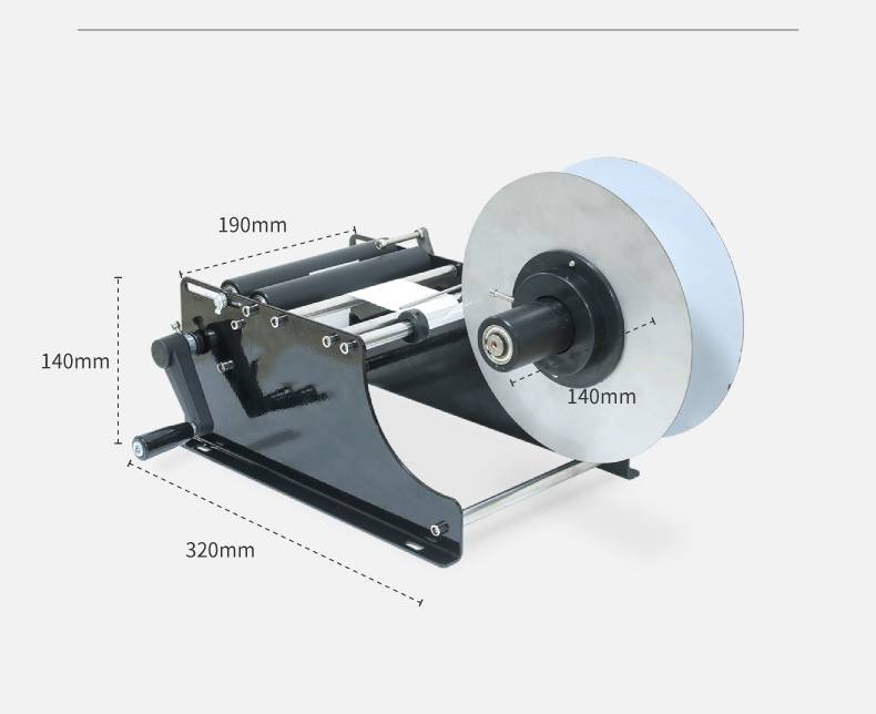 MT-30 Label Sticking Machine for Round Bottle Manual Labeling Machine Wine Bottle Sticker Label Small Packing Machine Packaging Packaging Accessories Perfume Packaging 