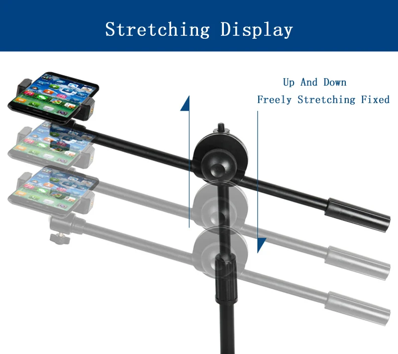 Mobile Phone Photo Shooting Bracket Stand+Boom Arm+Super Bright 35W LED Light Studio Kits For Desktop Photo/Video Mobile Phone Photo Shooting Bracket Stand+Boom Arm+Super Bright 35W LED Light Studio Kits For Desktop Photo/Video