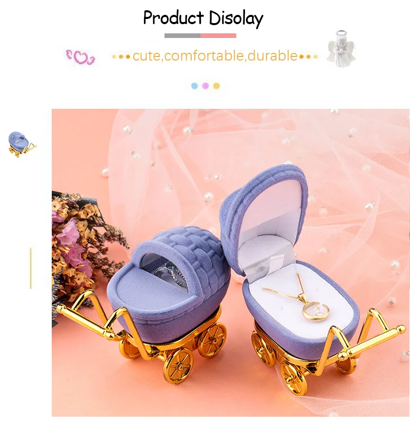 1 Piece Lovely Velvet Jewelry Box container Wedding Ring Box for Earrings Necklace Bracelet Display Gift Box Holder 16 styles