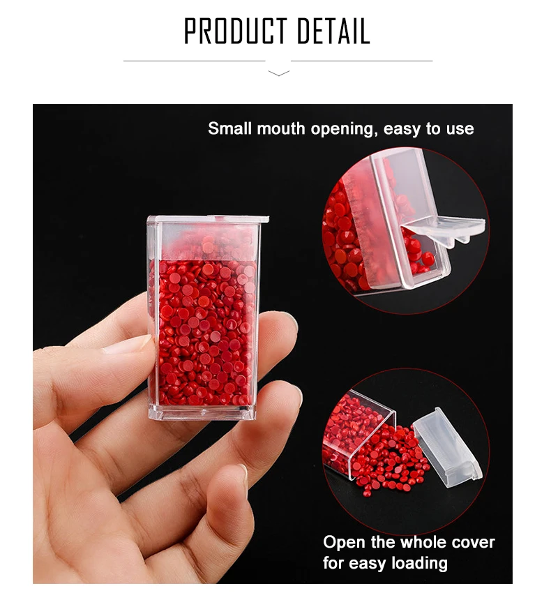 Plastic Container Storage Box Painting Accessories with Bottles Holder jewelry rectangle Box Case