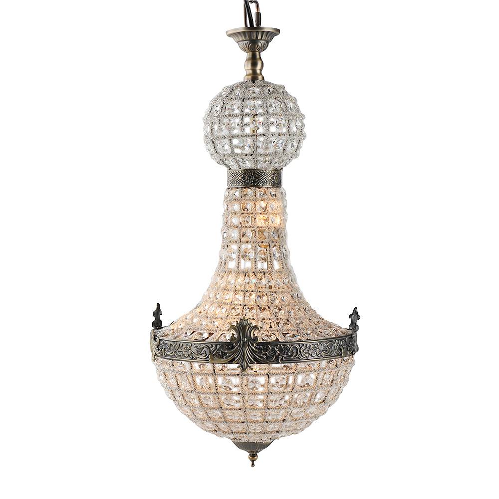 Vintage Crystal Chandelier with Incandescent Bulbs Accessories Ready Stock 