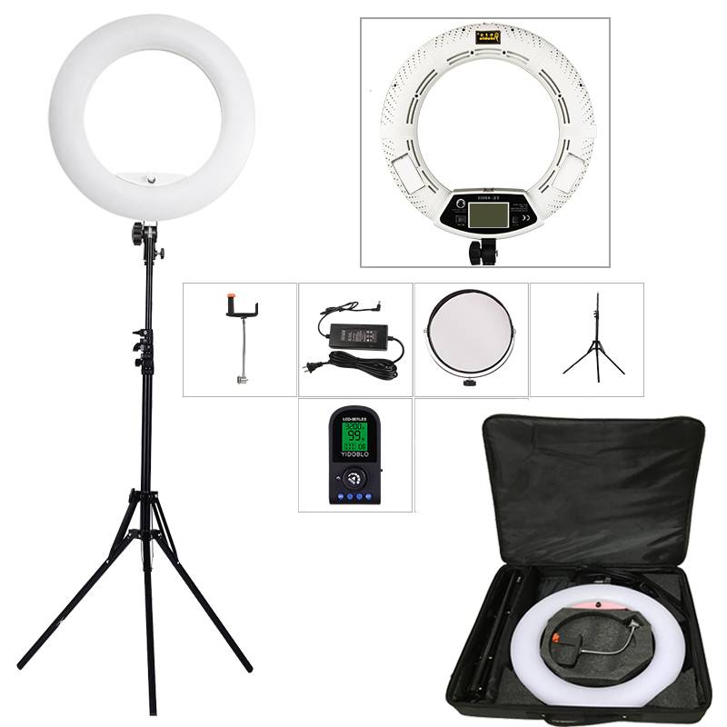 White Dimmable LED Ring Light LED Lamp, Tripod and Bag Kit Accessories Ready Stock 
