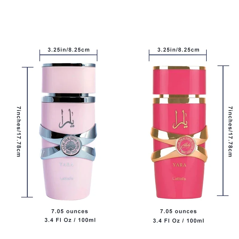 100ml Original Yara for Women Eau De Parfum Spray High Quality Arabian Perfume Lasting Fragrance Pheromone Light Fragrance 100ml Original Yara for Women Eau De Parfum Spray High Quality Arabian Perfume Lasting Fragrance Pheromone Light Fragrance