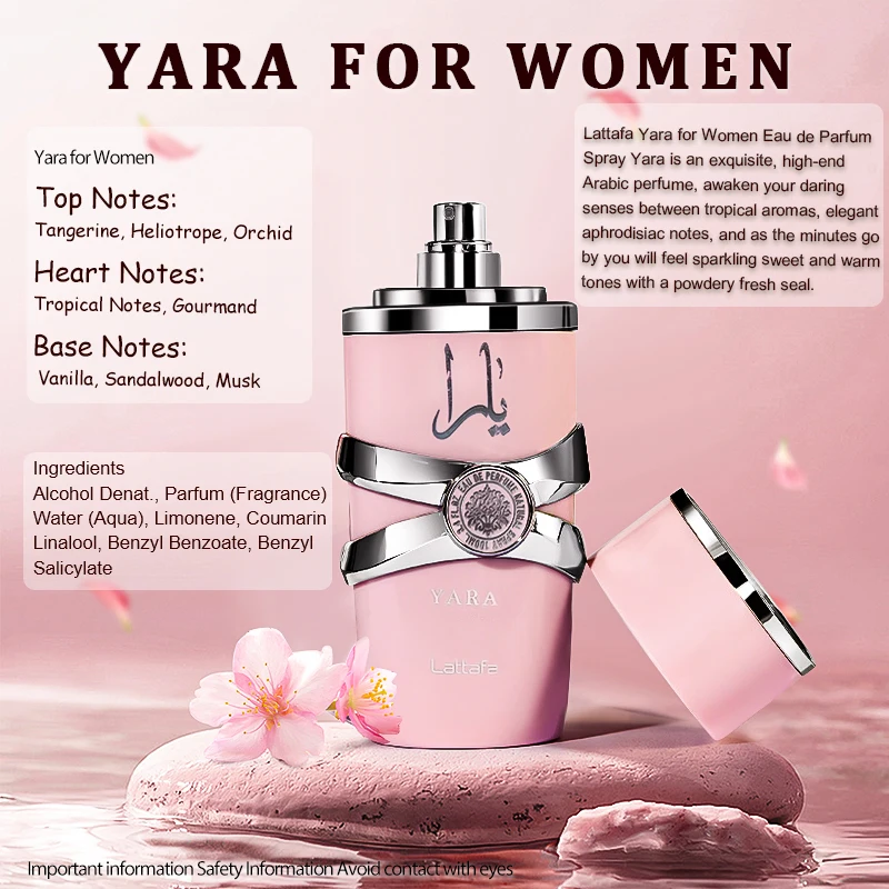100ml Original Perfume Spray Long-lasting Men's Perfume Yara Moi Tous Asad Women's Fragrance Long-lasting Pheromones Gift 100ml Original Perfume Spray Long-lasting Men's Perfume Yara Moi Tous Asad Women's Fragrance Long-lasting Pheromones Gift